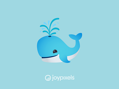 The JoyPixels Whale Emoji - Version 5.0 animal animal art animals animals illustrated character emoji icon illustration spout whale whale logo whale spout whales