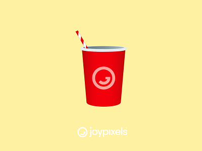 The JoyPixels Cup with Straw Emoji - Version 5.0