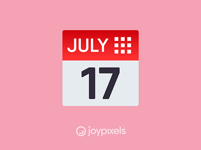 The JoyPixels Calendar Emoji - Version 5.0 calendar calendar design calendar emoji calendar logo calender date day days emoji emojis icon illustration july month world emoji day