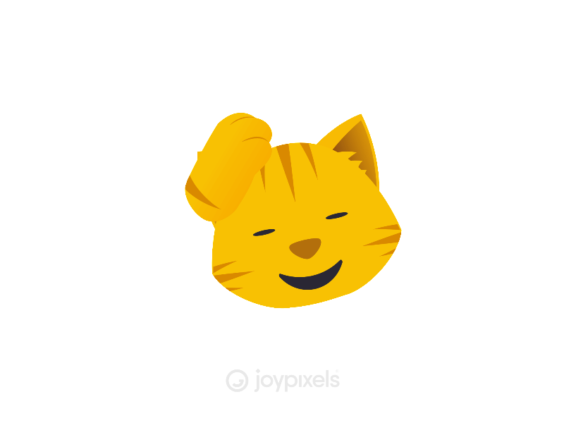 The JoyPixels Cat Face Emoji Animation