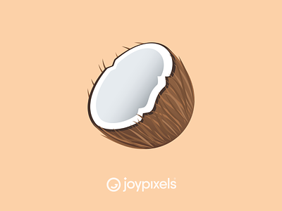 The JoyPixels Coconut Emoji - Version 5.0 coco loco coconut coconut tree coconuts emoji emojis fruit fruity icon illustration summer