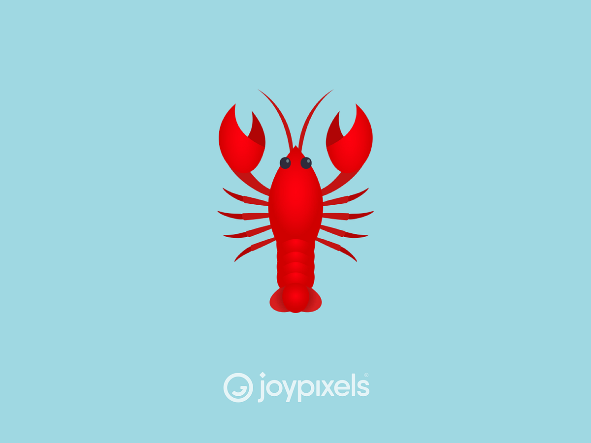 Lobster Emoji designs, themes, templates and downloadable graphic
