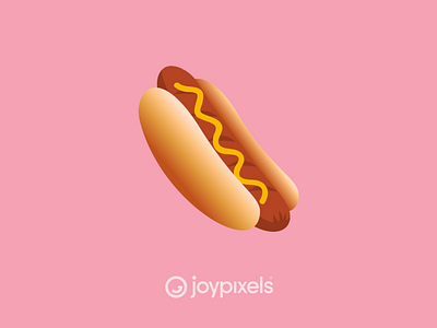 The JoyPixels Hotdog Emoji - Version 5.0 bun emoji emojis food food and drink food emoji hot dog hot dogs hotdog hotdogs icon illustration mustard summer weiner