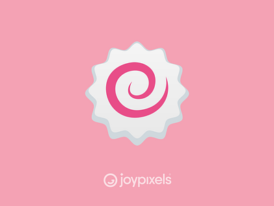 The JoyPixels Fish Cake Emoji - Version 5.0 cake design emoji fish fishcake food fun glyph graphic icon illustration logo