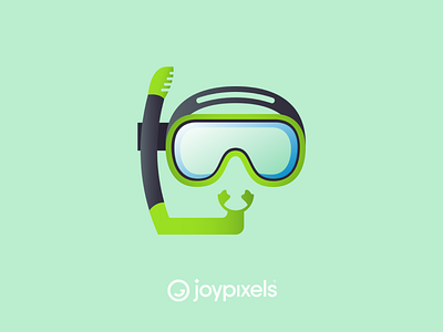 The JoyPixels Diving Mask Emoji - Version 5.0 design dive dive mask diving emoji emojis glyph graphic icon illustration logo skorkle snorkel swim swimmer vector
