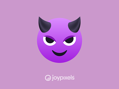 The JoyPixels Smiling Face with Horns Emoji - Version 5.0