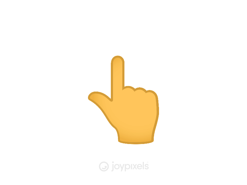The JoyPixels Hand Pointing Up Animation by JoyPixels on Dribbble
