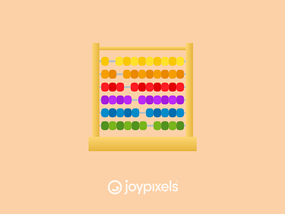 The JoyPixels Abacus Emoji - Version 5.0 abacus design emoji glyph graphic icon illustration logo rainbow vector