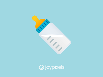 The JoyPixels Baby Bottle Emoji - Version 5.0 baby baby bottle bottle emoji emojis glyph graphic icon illustration milk vector