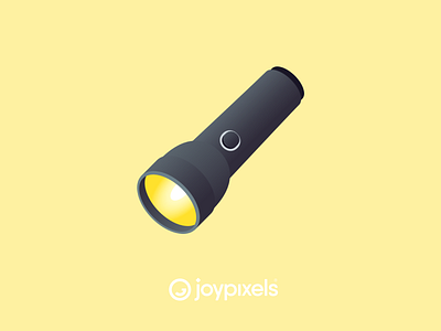 The JoyPixels Flashlight Emoji - Version 5.0 emoji emojis flashlight glyph graphic icon illustration light vector