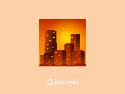 The JoyPixels Sunset Emoji - Version 5.0 city cityscape emoji evening glyph graphic icon illustration landscape night sunny sunrise sunset sunset day sunsets sunshine vector