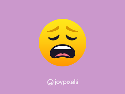 The JoyPixels Weary Face Emoji - Version 5.0