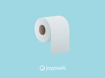 The JoyPixels Roll of Paper Emoji - Version 5.0 emoji glyph graphic icon illustration paper roll roll of paper toilet toilet paper vector