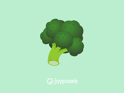 The JoyPixels Broccoli Emoji - Version 5.0 broccoli brocoli design emoji emojis food foods fruit fruits glyph graphic icon illustration vector vegetables veggie veggies