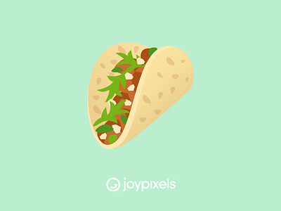 The JoyPixels Taco Emoji - Version 5.0 burrito dinner emoji emojis food glyph graphic graphicdesign icon illustration logo mexican national taco day spanish taco