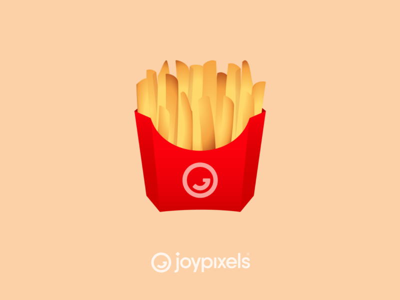 The JoyPixels French Fries Emoji - Version 5.0 design emoji emojis fastfood food french fries fries glyph graphic icon illustration logo vector
