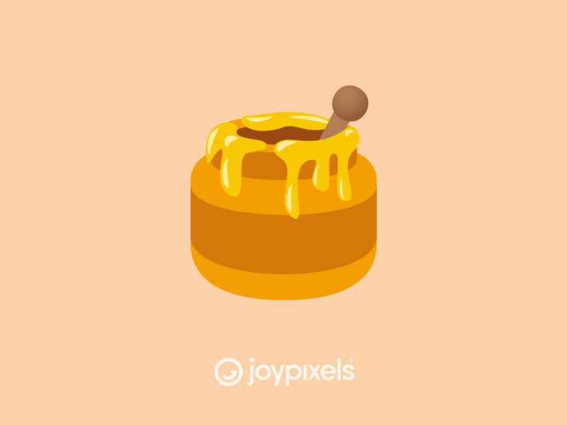 The JoyPixels HoneyPot Emoji - Version 5.0 design emoji emojis food glyph graphic honey honey bee honeybee honeypot icon illustration pot vector