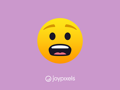 The JoyPixels Anguished Face Emoji - Version 5.0 character emoji emojis glyph graphic icon illustration reaction smiley smiley face