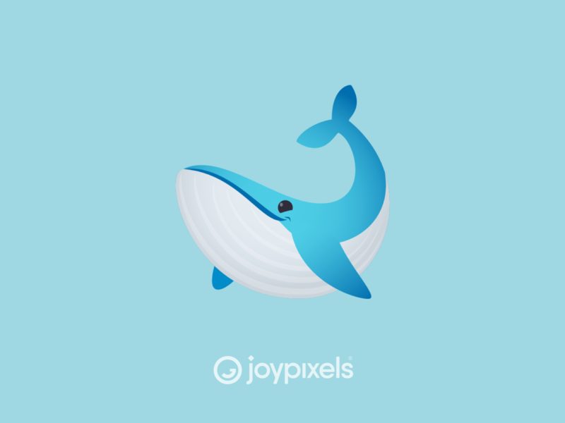 The JoyPixels Whale Emoji - Version 5.0 animal animal art character emoji emojis glyph graphic icon illustration sealife whale whale logo