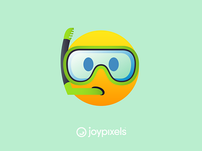 The JoyPixels Snorkel Face Emoji - All Smiles 1.0 character dive mask diver emoji emojis glyph graphic icon illustration reaction smile smiley smiley face snorkel vector vector art