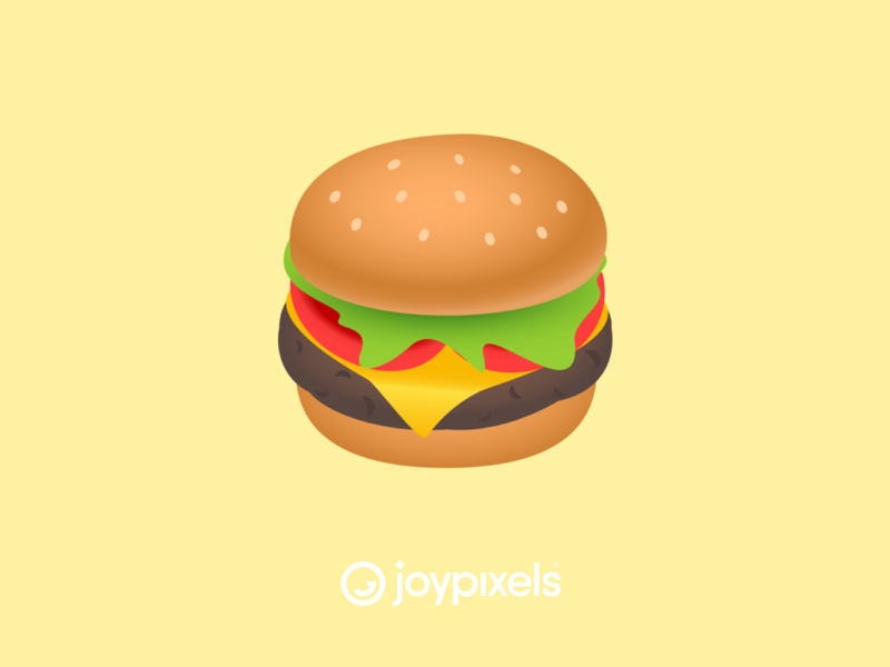 The JoyPixels Hamburger Emoji - Version 5.0 burger burger menu burning cheeseburger design dnner emoji fastfood food glyph graphic hamburger icon illustration image lunch sandwich vector yum yummy