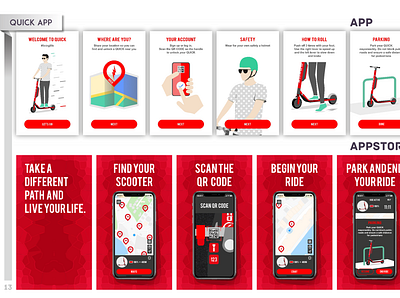 Quick App app app design app logo application appstore customer service cv resume graphic graphic design layout layout design quick scooter scooters ui ui ux ui design uidesign ux ux design