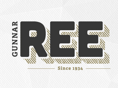 Gunnar Ree - Re-Brand brand design logo