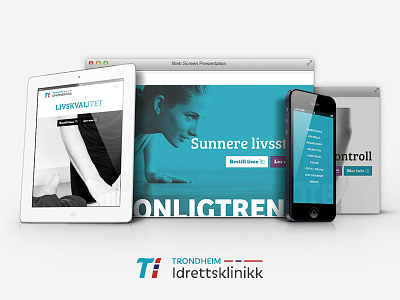 Trondheim Idrettsklinikk #tiforalle concept design responsive ui ux webdesign
