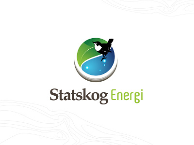 Statskog brand design illustration logo