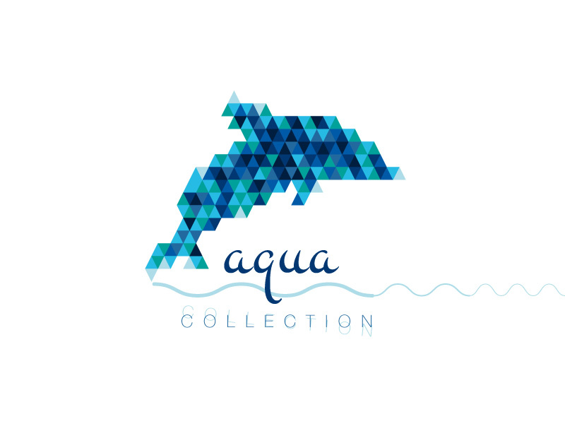 Evryday Collection – #polygon #aqua dolphin design art polyart typo illustration