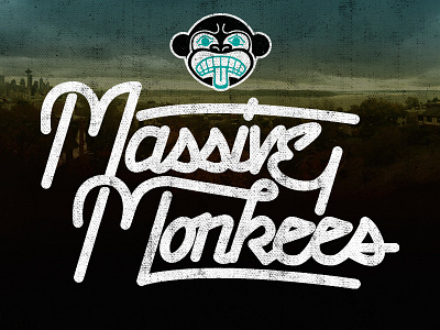 Massive Monkees customletters massivemonkees nufsed seattle typography