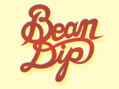 Hand drawn Bean Dip typography