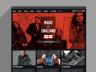 Clothing index clothing grid layout responsive ui web website