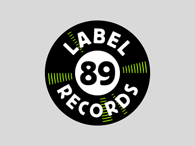 Record Label Logo brand dj icon label logo mark music record type