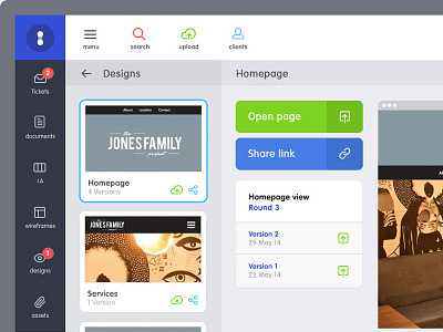 Induo Interface app icons interface layout management project responsive tool type ui ux website