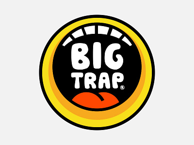 Big Trap branding face icon logo mark mouth smiley teeth tongue type