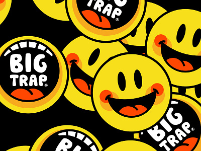 Big Trap bigtrap branding face icon identity logo mouth smiley