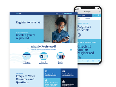 vote.gov Proposal Website design product ux website