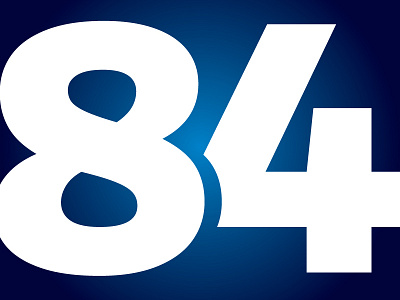 Logo 84 Company branding design flat icon logo typography