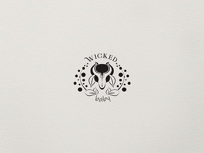 Wicked Baby goat logo vector