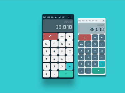 4. UI Design - Calculator (Day and Night)