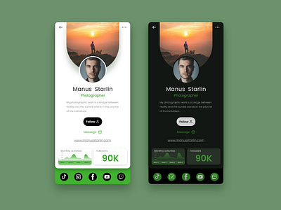 6. UI Design - User Profile adobe adobe xd branding creative creatividad creativity design digital dribbble illustration logo manus manusstarlin perfil de usuario pixtorizado profile profile user ui ux uxix