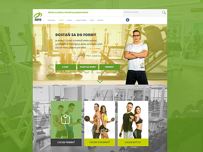 Webdesign for Pohyb.sk excercise fitness webdesign