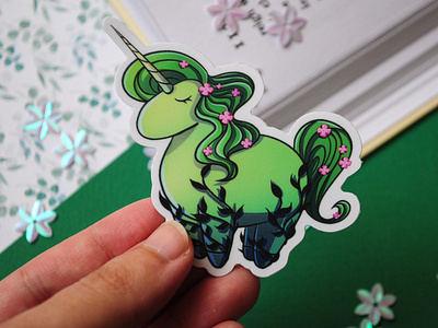 Flower Unicorn sticker