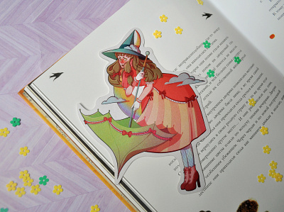 "Witch of weather" bookmark adobe photoshop art artwork bookmark bookmarks character art cute art design draw illustration magic original art original character paint witch графический дизайн дизайн закладки рисунок художник