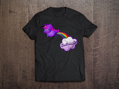 T Shirtmockup Good Enough derp illustration t shirt unicorn vector