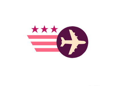 Airline Logo airline davey illustration logo owen plane stars