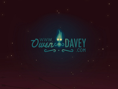 Brave Owen Davey brave logo pixar will o the wisp