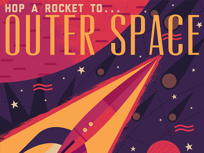 Outer Space planet rocket space