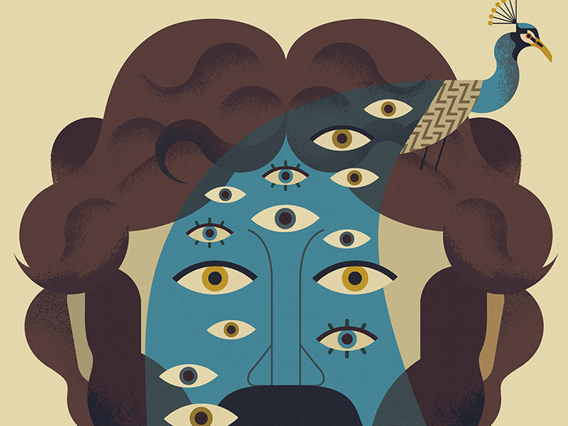 100 Eyes by Owen Davey on Dribbble
